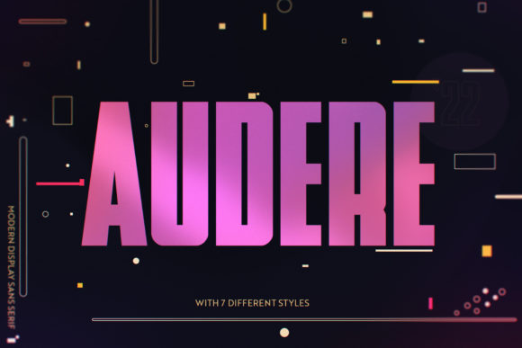 Audere Font: Bold Display Type for Handmade Labels