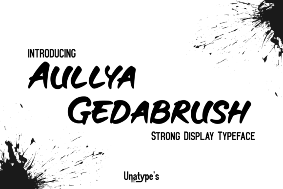 Aullya Gedabrush: A Bold Display Font for Impactful Web Design