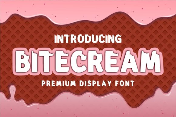 Bitecream Font: Sweet Display Typography for Editorial Design