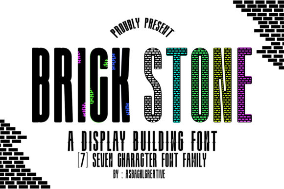Brick Stone: A Bold Display Font for Crafters and Product Designers