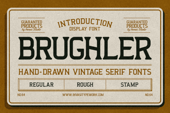 Brughler: A Bold Display Font That Commands Attention in Campaign Designs