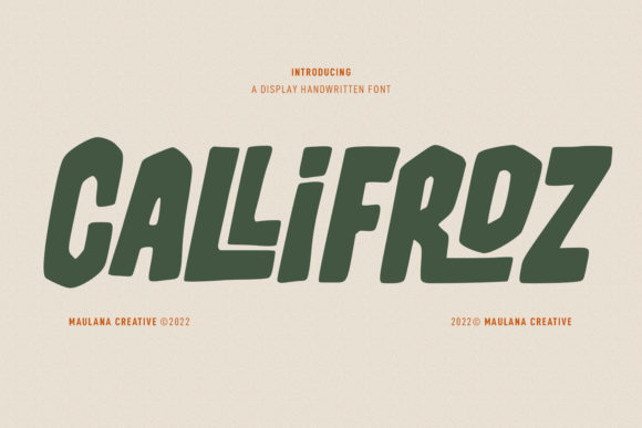 Callifroz Font: Vintage Display Type for Digital Campaigns
