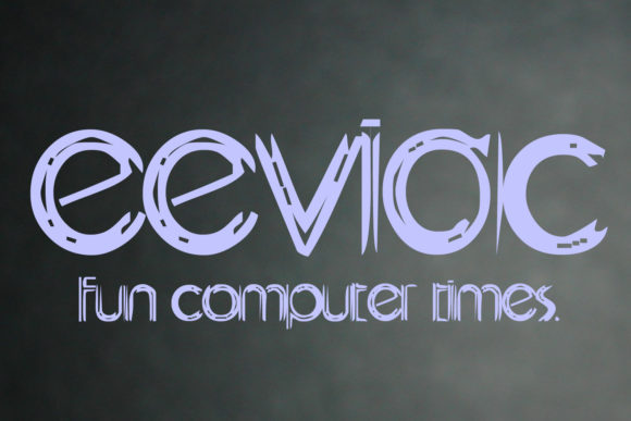Eeviac: A Distressed Display Font for Modern Editorial Design
