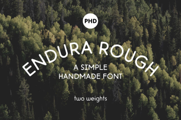 Endura Rough Font: Rustic Display Type for Digital Campaigns