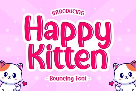 Happy Kitten Font: A Display Typeface for Playful Campaigns