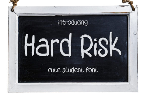 Hard Risk: A Brushed Display Font for Bold Brand Identities