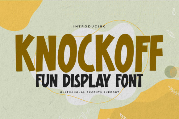 Knockoff: A Bold Display Font for Scroll-Stopping Marketing Design