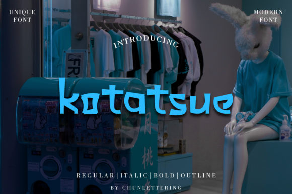 Kotatsue Font: Japanese-Inspired Editorial Typography