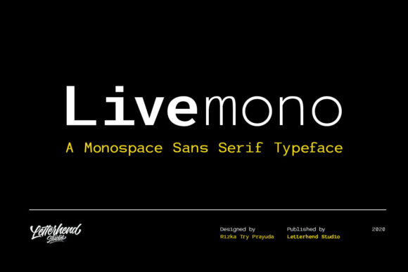 Livemono: A Modern Display Font for Digital Branding and Web Design