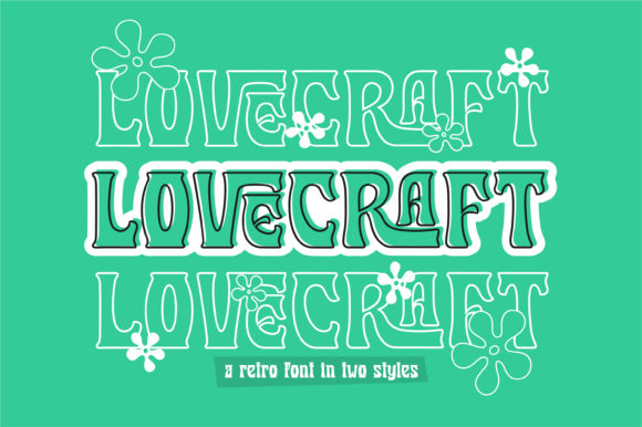 Lovecraft Font: Retro Display Type for Craft Projects