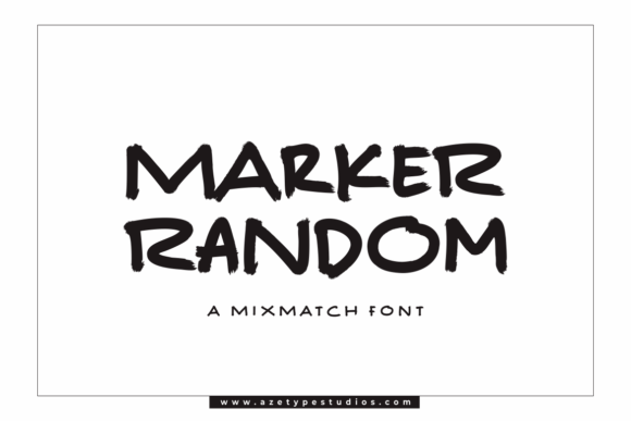 Marker Random Font Review for Web Design