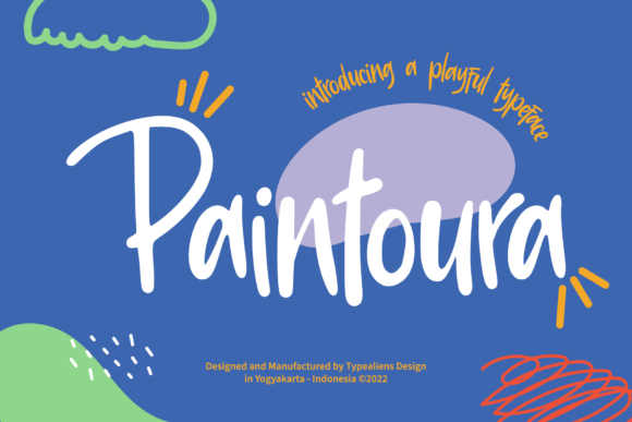 Paintoura: A Playful Display Font for Modern Branding Projects