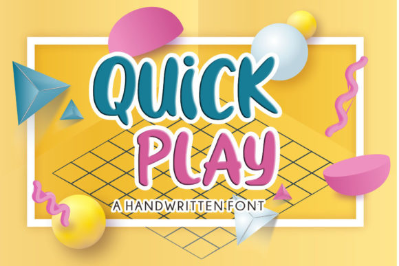 Quick Play Font: Adding Handwritten Charm to Branding