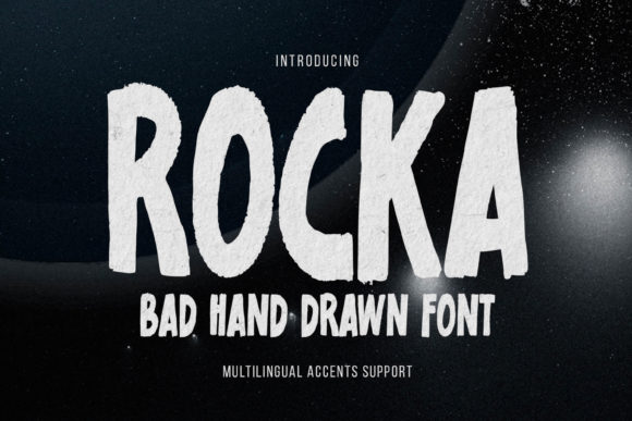 Rocka Font: A Brushed Display Typeface for Makers