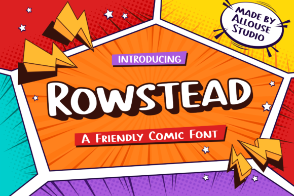 Rowstead: A Fun & Friendly Display Font for Playful Branding Projects
