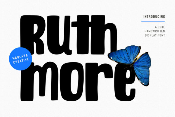 Ruthmore Cute Font Review: A Display Typeface for Playful Branding