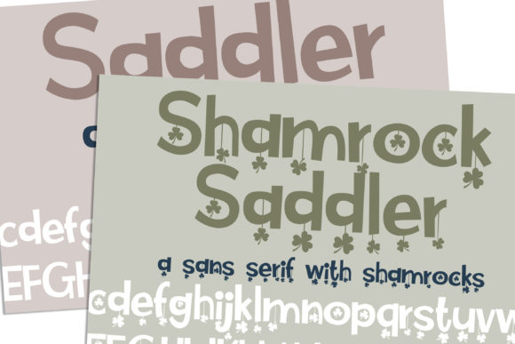 Saddler Shamrock Saddler: A Playful Display Font for Editorial Design