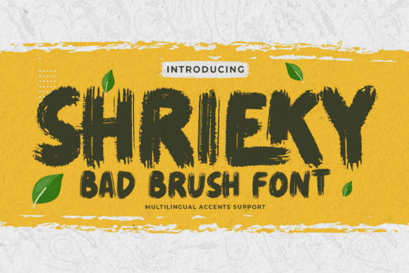 SHRIEKY: A Bold Display Font for High-Impact Design