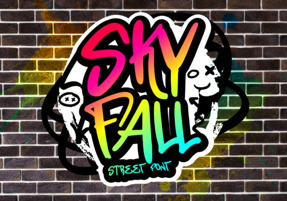 Sky Fall: A Bold Display Font for Modern Web Design Projects