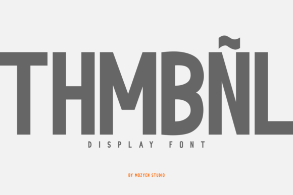 Thmbnl: A Bold Display Font for Crafters and Product Creators