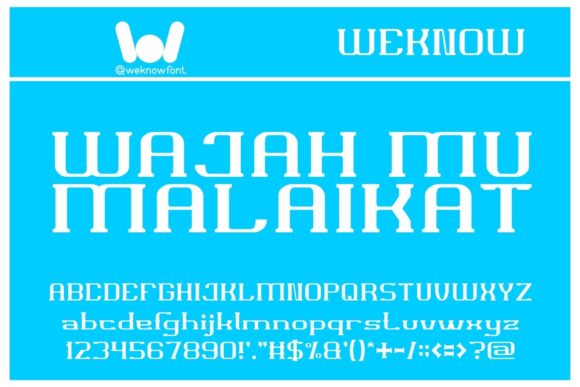 Wajah Mu Malaikat Font: A Web Designer’s Layout Test
